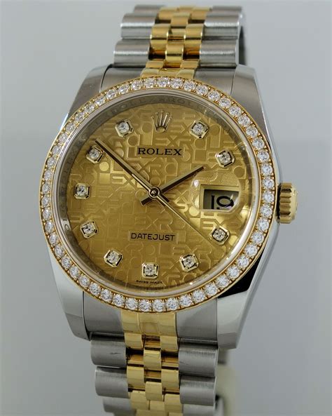 6ct rolex diamond bezel|Rolex datejust watch.